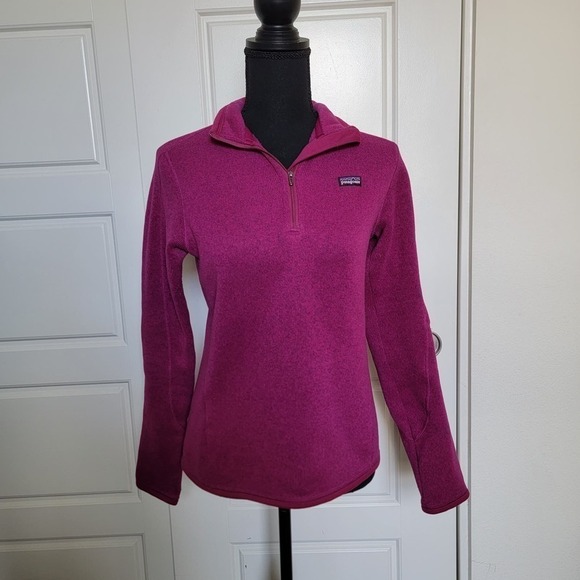 Patagonia Fleece Better Sweater 1/4 Zip Long Sleeve Pullover Ikat Purple Small - Picture 1 of 7